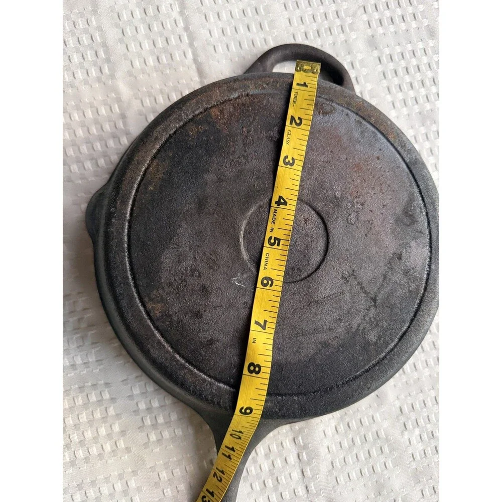 Cast Iron Pan 10” with Handle and Auxiliary Handle – Used